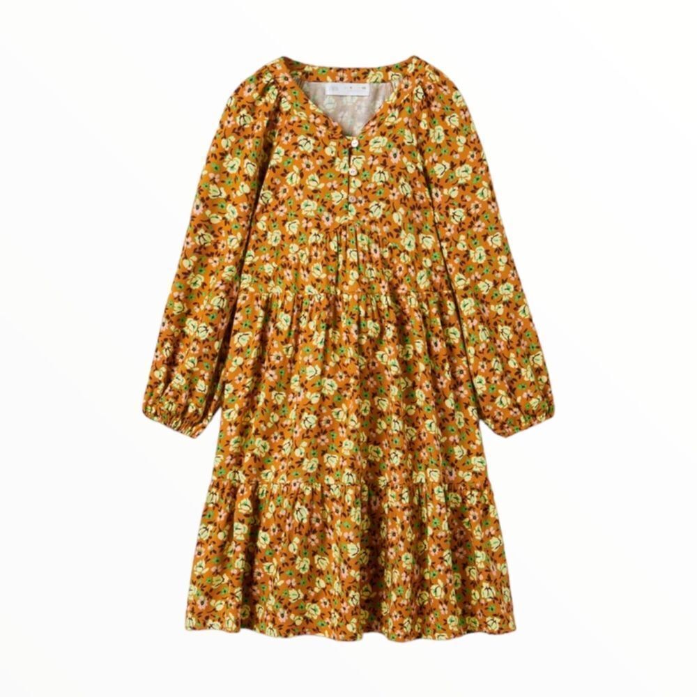 ZARA Kids | Ocher | FLORAL DRESS - Picture 2 of 11